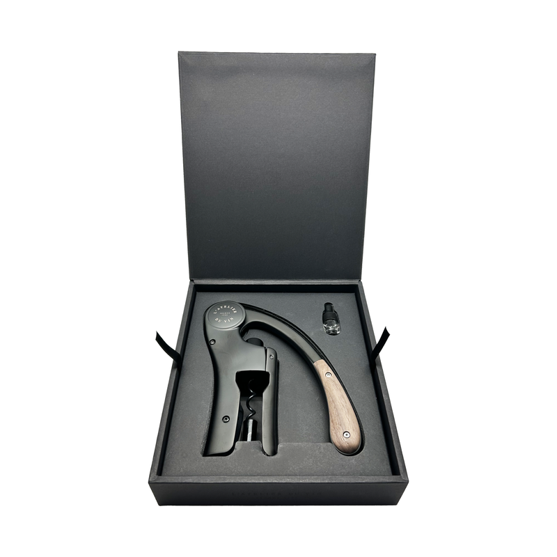 L'Atelier du Vin | Lever Wine Opener - OENO MOTION WOOD & BLACK