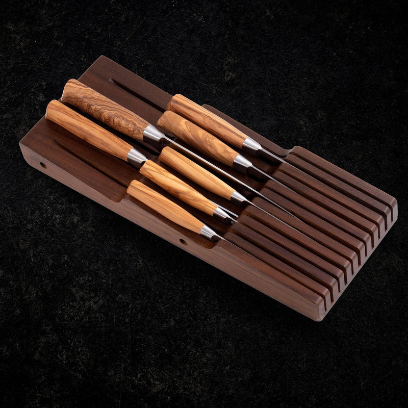 Messermeister | Acacia In-Drawer Knife Holder, 11 Slot