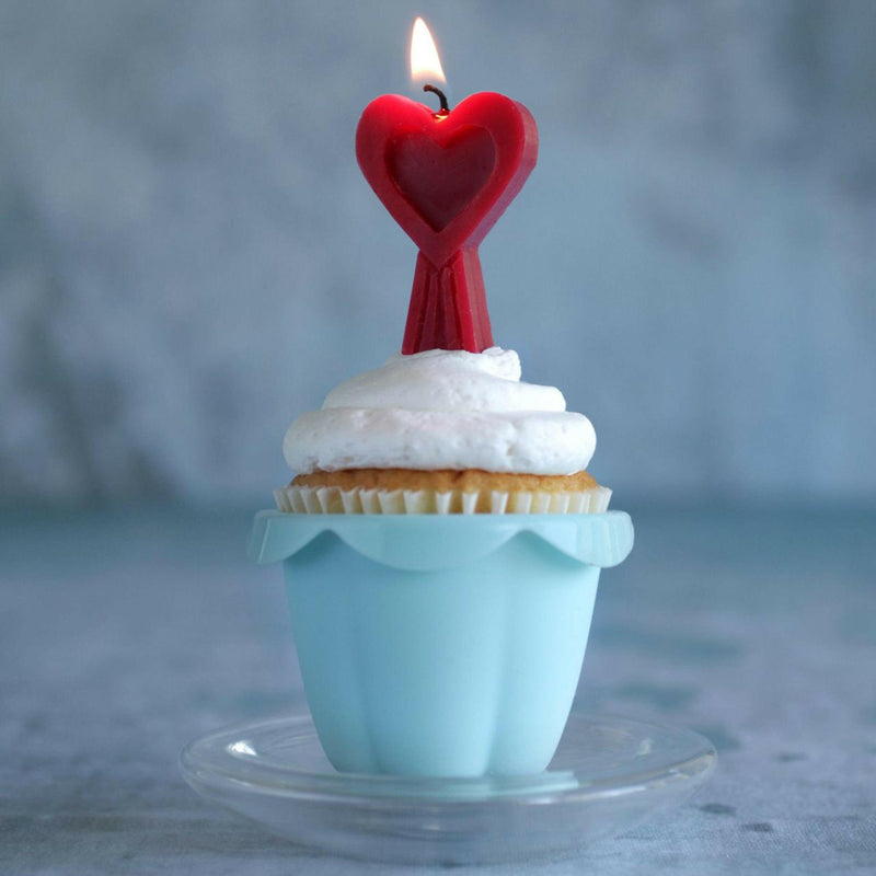 Big Dipper Wax Works | Birthday Number Cake Candles - Star atop a cupcake, showcasing a beeswax candle perfect for festive, toxin-free celebrations.
