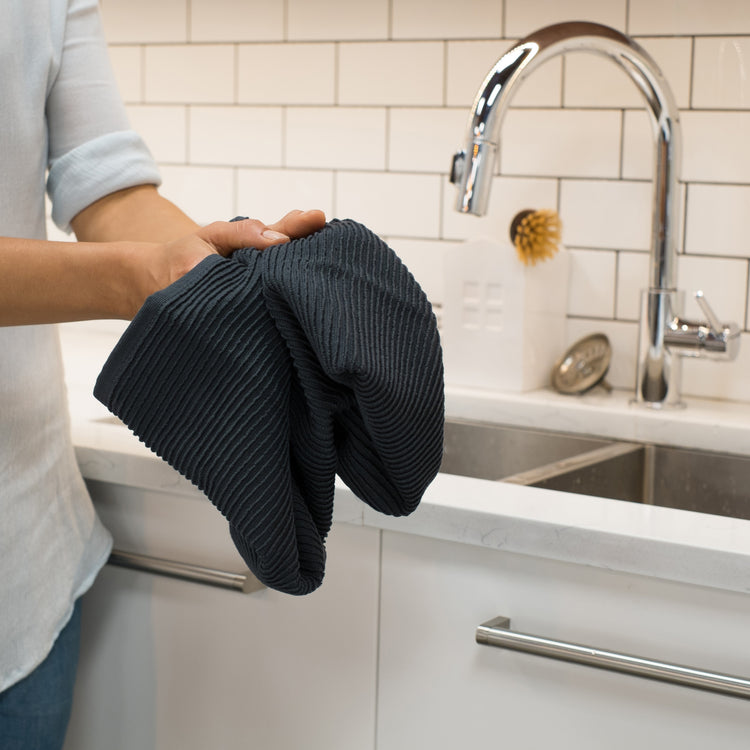 Danica | Ripple Dishtowel, Black