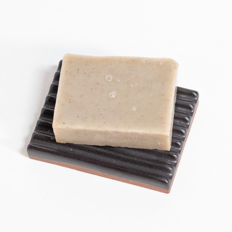 Gravesco Pottery | Handmade Black Soap Dish