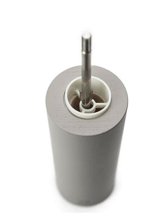 Peugeot Boreal Salt Mill in Sage Green, featuring a wood design with adjustable grinding mechanism, ideal for precise salt grinding and elegant dining experiences.