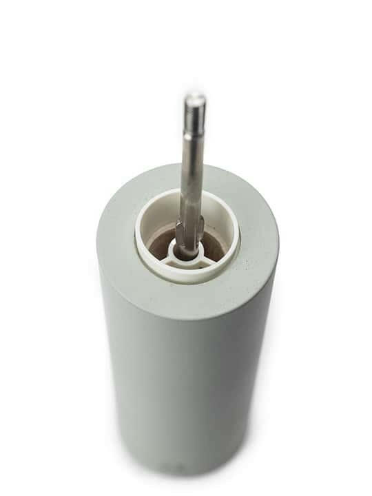 Peugeot Boreal Salt Mill in Sage Green with adjustable grinding mechanism, elegantly designed for precise salt grinding, complements any dining setting.