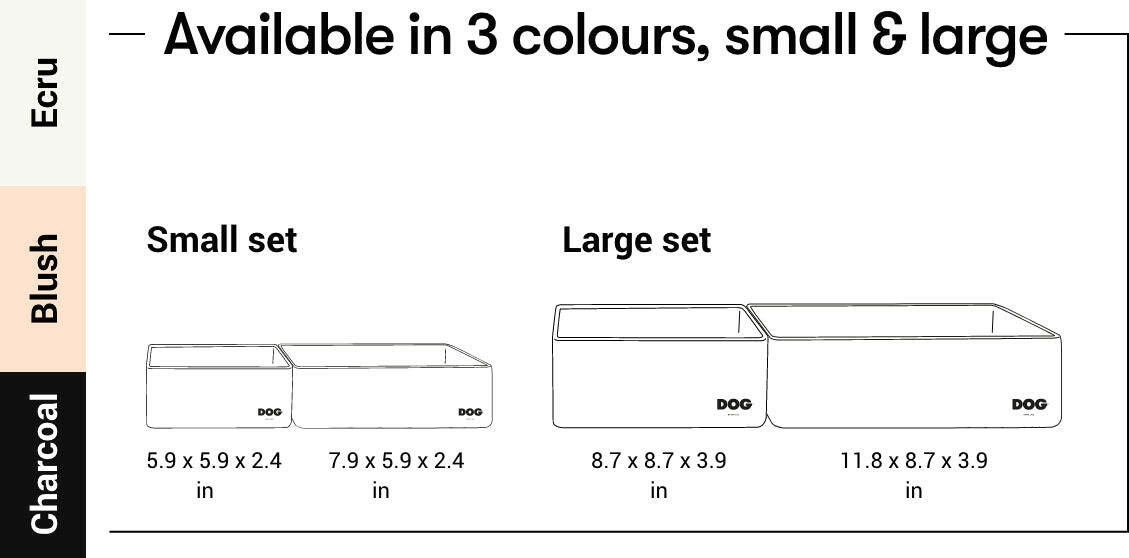 DOG | Corner Bowl Sets