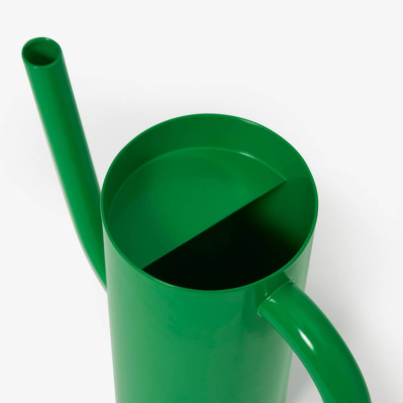 Areaware - Tango Watering Can: Short Yellow, featuring a sleek design with a spout, handle, and inset lid for easy watering.