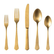 Costa Nova | Prado Vintage Gold Flatware Sets.