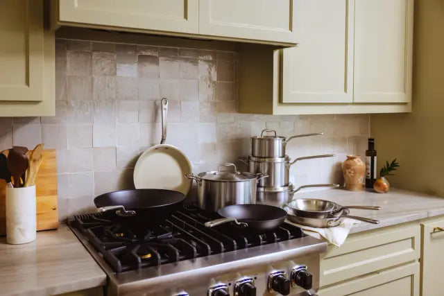 Made In | 8QT Stainless Steel Stock Pot with Pasta Insert & Lid