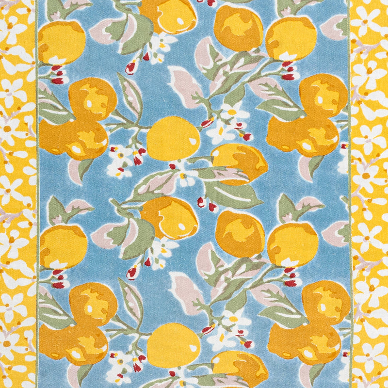 Couleur Nature | Citron Blue & Yellow Runner : 16" x 90"