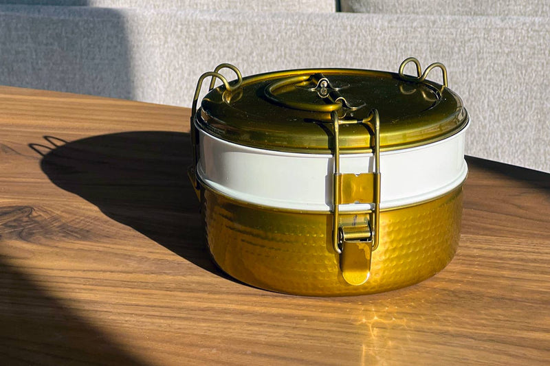 Large Tiffin Lunch Box, 2 Layer