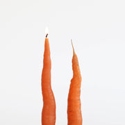 Artifaqt - Carrot Taper Beeswax Candle: Orange, shaped like a real carrot, ideal for unique home decor or gifts.