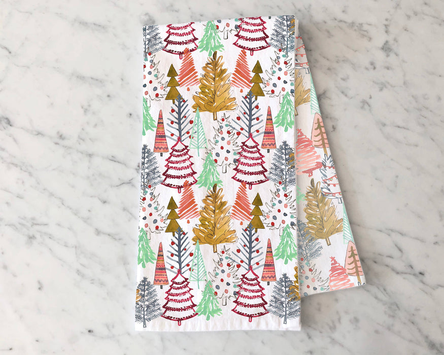 KelseyMDesigns | Colorful Christmas Trees