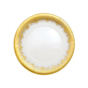 Arte Italica | Vetro Gold Salad & Dessert Plate.