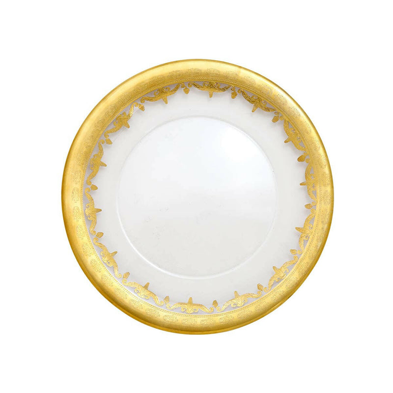 Arte Italica | Vetro Gold Salad & Dessert Plate.
