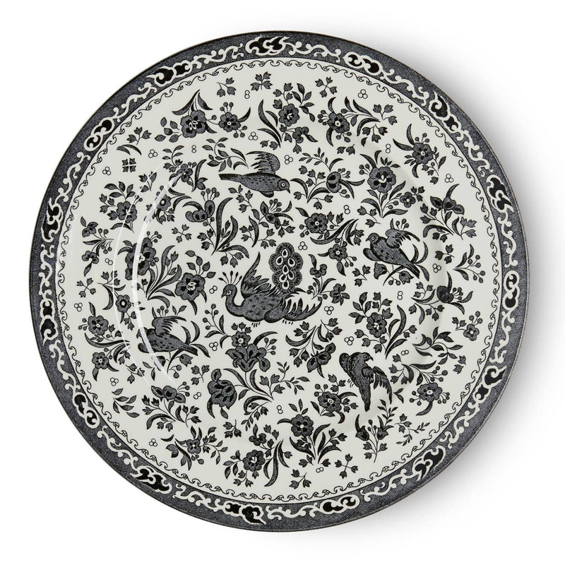 Burleigh | Black Regal Peacock Large Plate