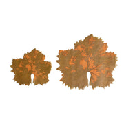 Formaticum | Cheese Board Liners - Large, featuring a close-up of a grape leaf design on wax-coated parchment, ideal for elegant cheese or charcuterie presentations.