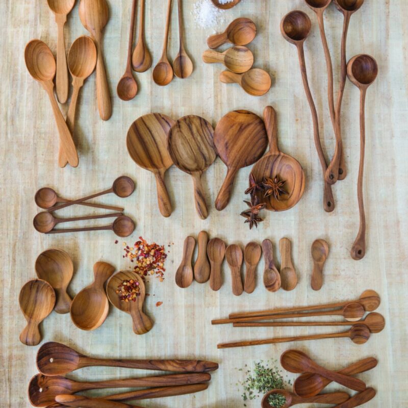 Be Home | Teak Round Scoop