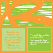 Drinks on Me - NAPKIN B To F: Two-panel napkin with humorous age-and-time jokes, perfect for adding laughter to parties and gatherings.