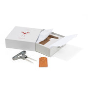 L'Atelier du Vin - USA - Twin Blade Wine Opener - BILAME CRAFT in a gift box with leather case, ideal for preserving cork integrity.