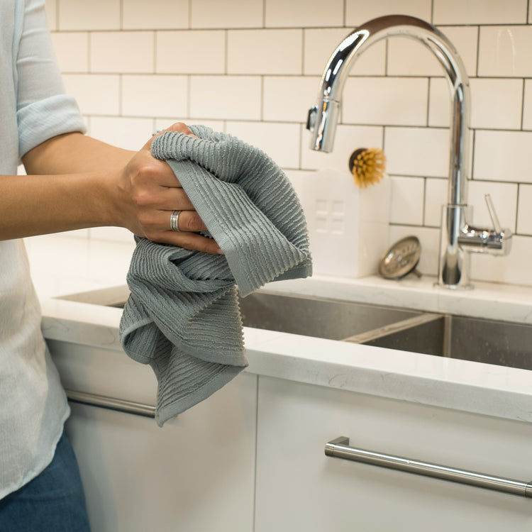 Danica | Ripple Dishtowel, London Gray