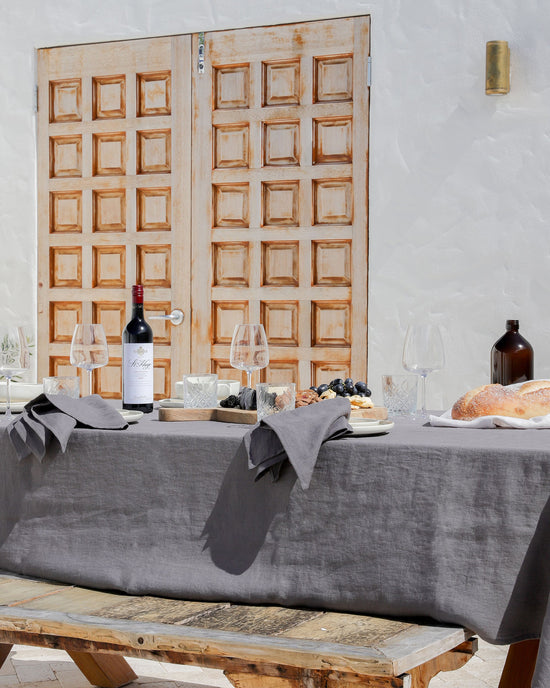 Magic Linen | Set of 2 Linen Napkins Charcoal Gray
