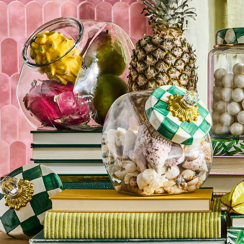 MacKenzie-Childs | Cookie Jar with Courtly Check Lid