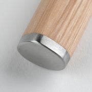 Shun Classic Blonde Chef's Knife, 6 inches, with a turned wooden handle capped with a brushed stainless-steel ferrule, designed for lightweight precision in the kitchen.