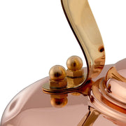 Simplex | Kensington No. 1 Traditional Tea Kettle, close-up view highlighting its copper finish, crafted for elegant tea preparation.