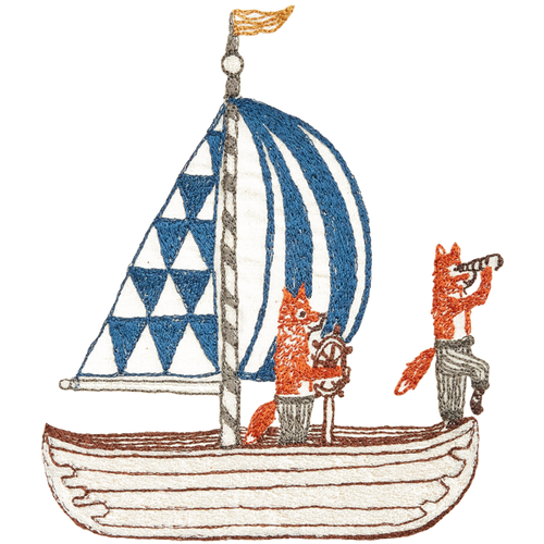 Coral & Tusk | Toy Workshop Tea Towel