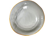 Novita | Mediterranean Soup & Pasta Stoneware Bowl - Gray, hand-dipped in Portugal, perfect for serving soups or pasta, showcasing artisanal craftsmanship from Athens Cooks.