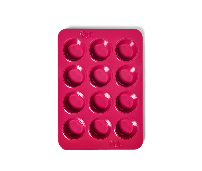 Great Jones | Stud Muffin - Blueberry muffin pan, nonstick and dishwasher-friendly, fits 12 muffins or cupcakes with even heat distribution for effortless baking.