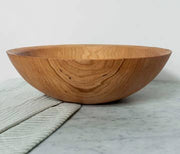 Petermans Boards and Bowls Inc. - 13 Cherry Round Bowl, ideal for serving salads or pasta, perfect for couples or small families, popular wedding gift.