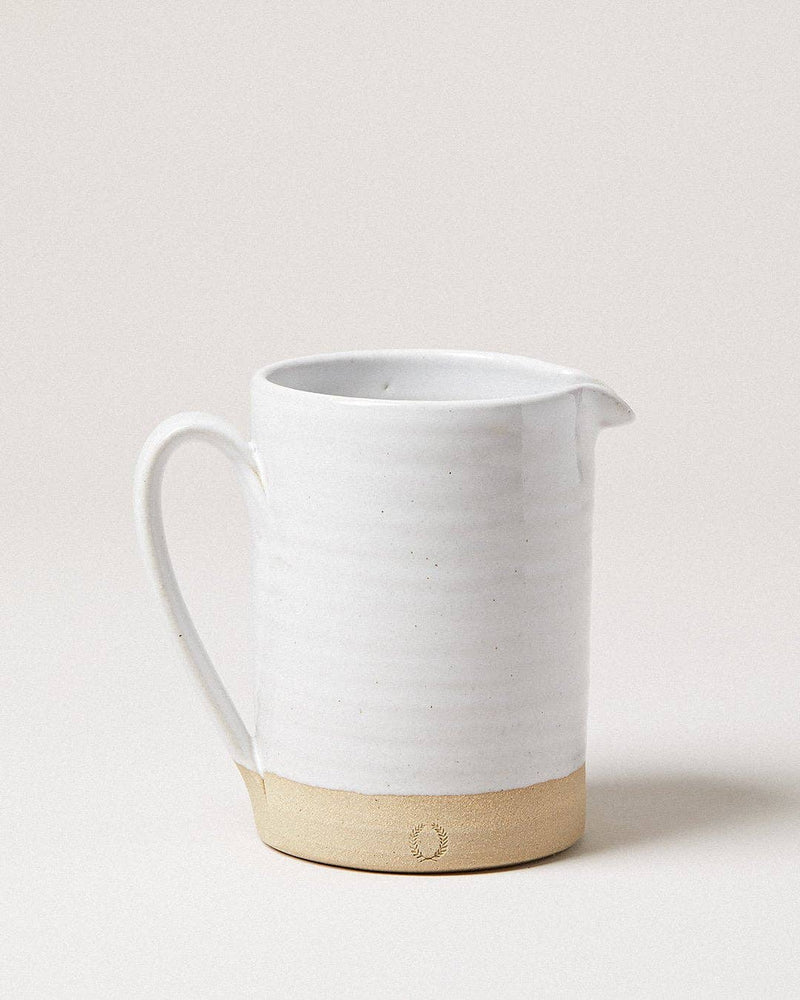 Farmhouse Pottery - Silo Pitchers: Petite, a two-tone ceramic jug with a loop handle and small spout, perfect for serving drinks or displaying flowers.