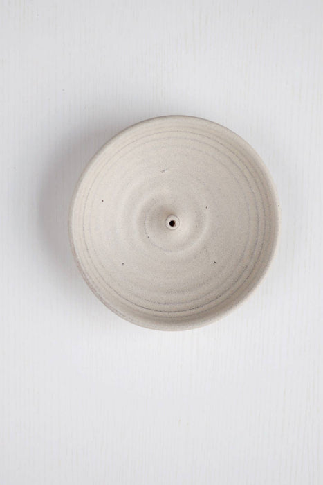 Gravesco Pottery | Handmade Incense Burner in Cream