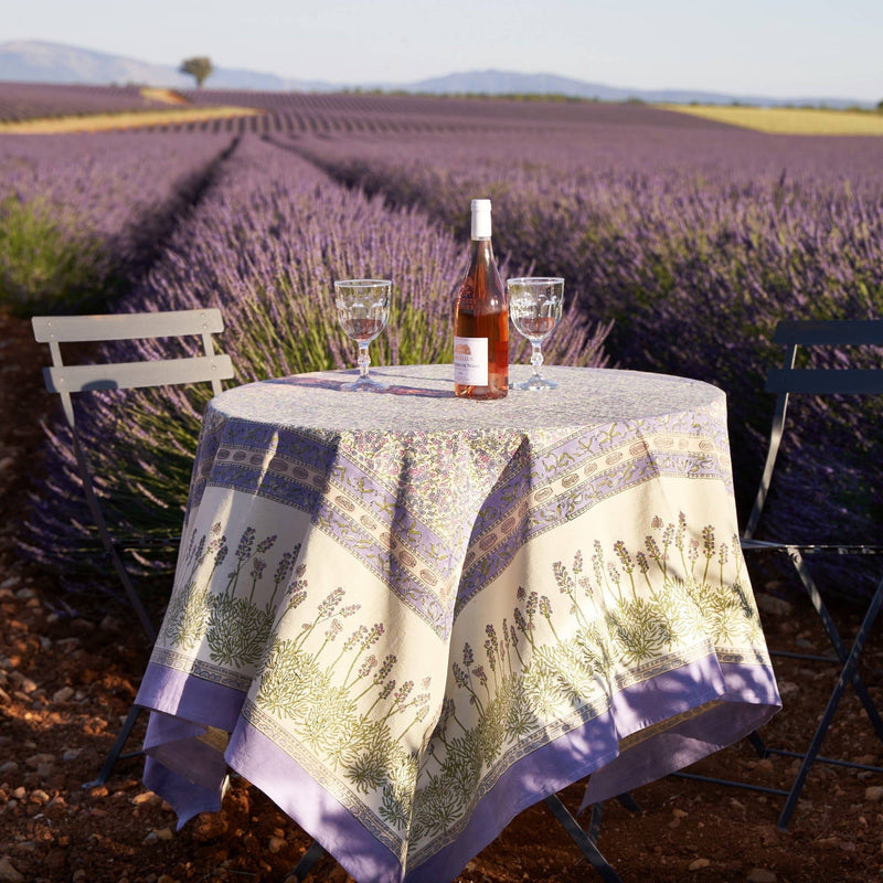 Couleur Nature | Lavender Purple | French Tablecloth: 71" x 71"