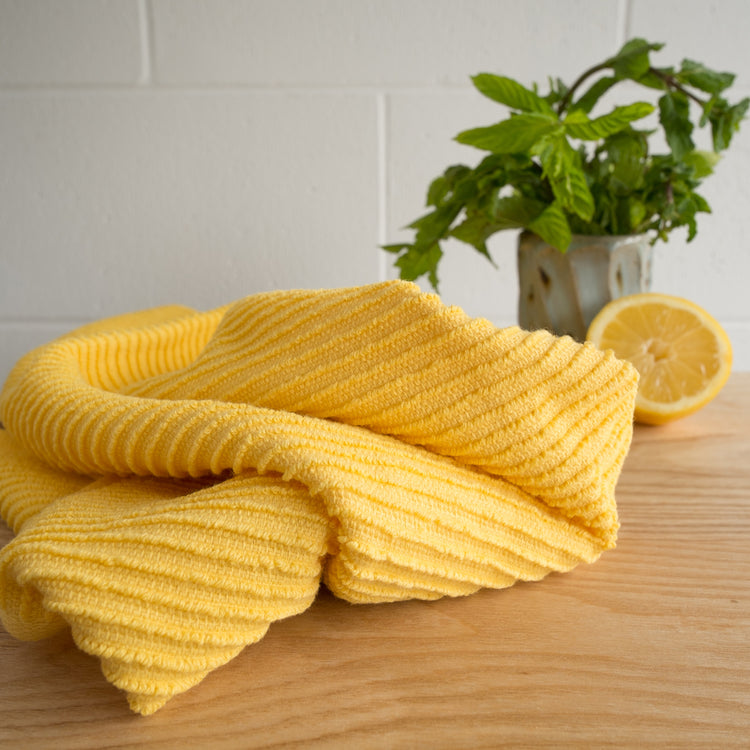 Danica | Ripple Dishtowel, Lemon