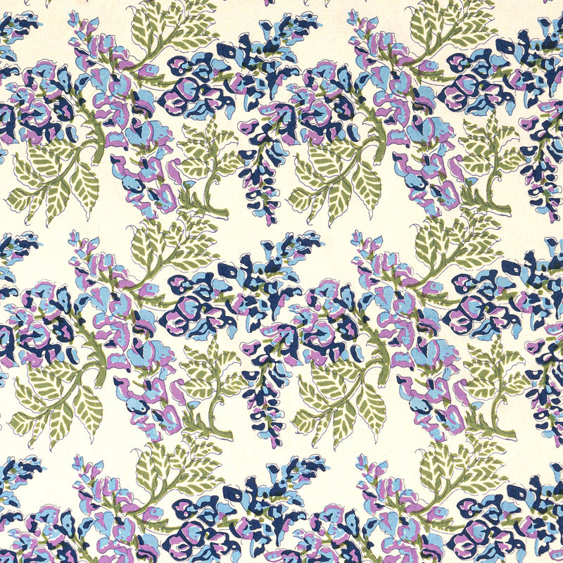 Couleur Nature | Wisteria Blue & Green | Tablecloth: 71"x71"