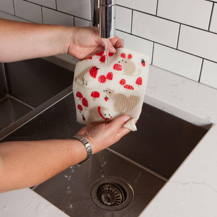 Ecologie | Toadstool Time Swedish Dishcloth