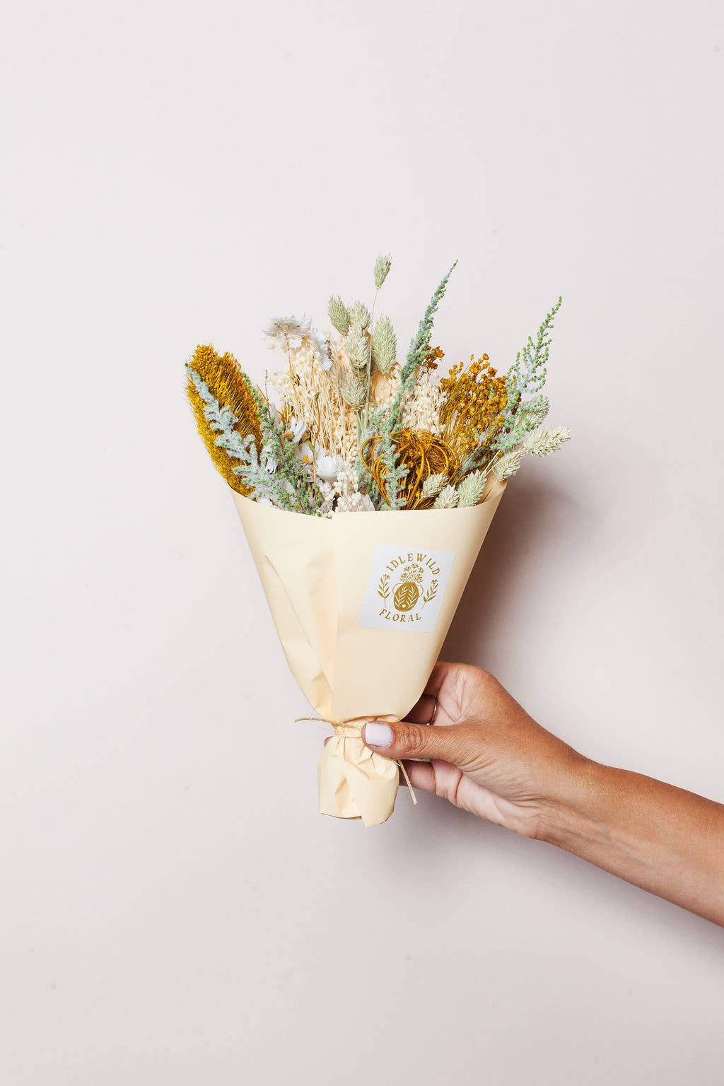 Citrine Dried Flower Bouquet - Thumbnail 3