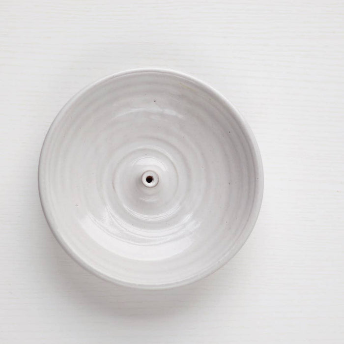 Gravesco Pottery | Incense Burner in White | Modern Handmade Pottery