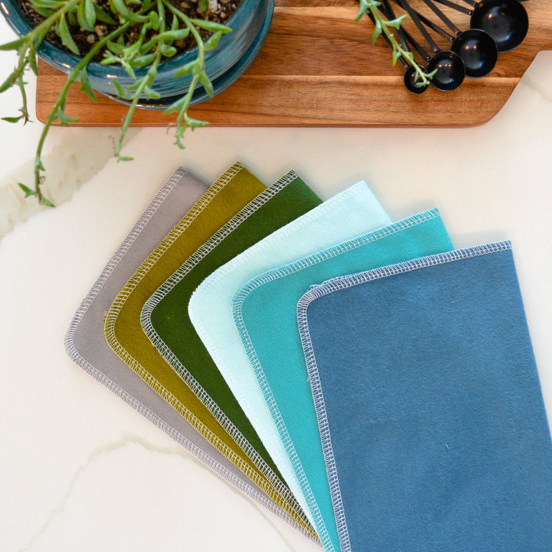 Marley's Monsters UNpaper® Towels in Specialty Colors - Gloaming 24 Pack, vibrant eco-friendly towels for sustainable cleaning, ideal for kitchen use at Athens Cooks.