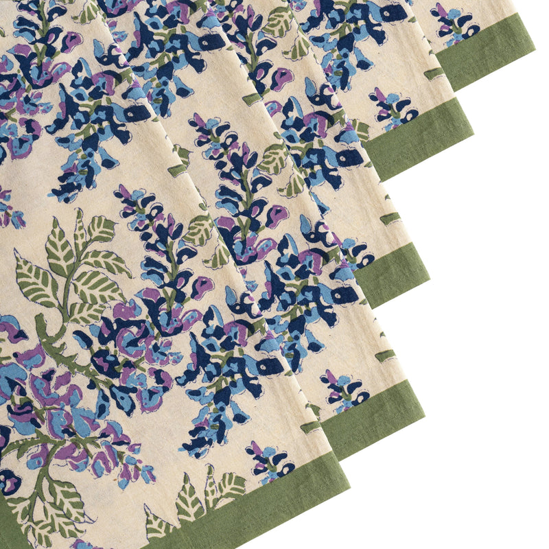 Couleur Nature | Wisteria Blue & Green Napkins