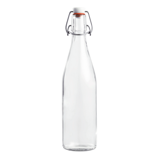Le Parfait 500ml French glass bottle with swing-top stopper, ideal for fermenting or storing beverages, featured at Athens Cooks, a specialty kitchen store.