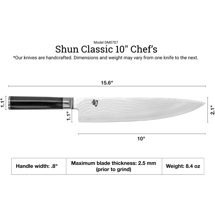 Shun | Classic Chef's Knife, 10 inches