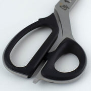 Shun Kitchen Shears, 9 inches, featuring black non-slip grips and durable Japanese stainless steel blades, ideal for versatile kitchen tasks.