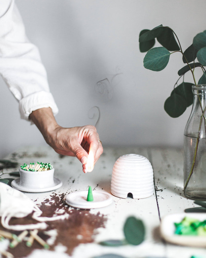 Farmhouse Pottery | Artisan Incense Cones, Cedarwood