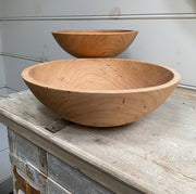 Petermans Boards and Bowls Inc. - 13 CHERRY ROUND BOWL: A medium serving bowl ideal for salads or pasta, symbolizing renewal, perfect for gifting, available at Athens Cooks.