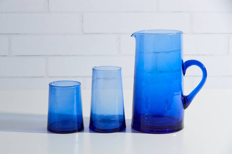 Moroccan Cone Jug, Blue