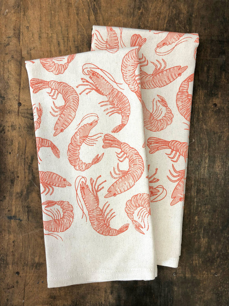 Hearth and Harrow | Lobster Tea Towel - Organic Cotton - Blue-Violet Print