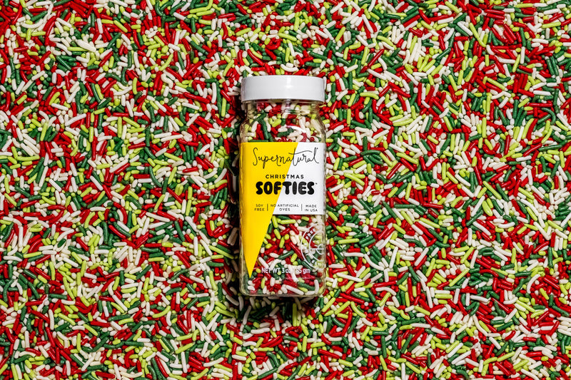 Supernatural - Dye-Free Christmas Softies Sprinkles, 3oz.