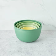 Bamboozle - 5-Piece Astrik Mixing Bowl Set: Fresh Guacamole includes stackable, eco-friendly bowls made from plant-based plastic, ideal for daily kitchen use.